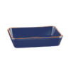 Ceramic Rectangular Oven Tray Blue 19 x 14cm Regas
