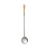 Spoon Stainless Steel Skimmer Wooden Handle Garcima