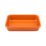 Ceramic Oven Tray Rectangular Orange 19 x 14cm Regas
